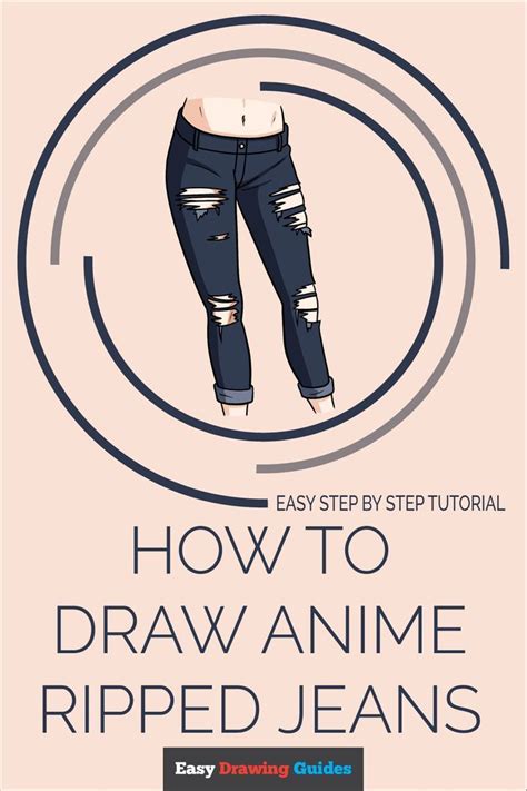 How To Draw Anime Ripped Jeans Easy Step By Step Tutorial Shirt