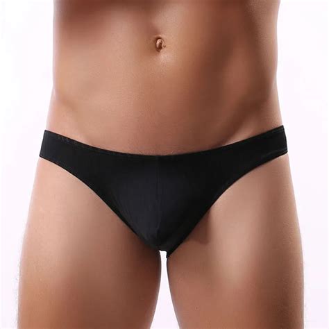 Ropa interior Sexy GAY para hombre calzoncillos con bolsa convexa en U Bikini lencería a