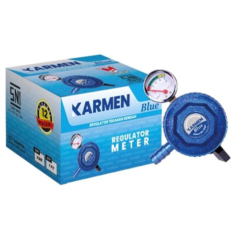 Karmen Regulator Meter Blue Kepala Gas Lpg Premium Quality Sni Winn