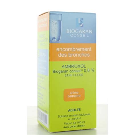 Ambroxol Biogaran Conseil 06 Sans Sucre 100ml Univers Pharmacie