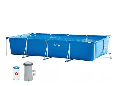 Piscina Estrutural Retangular Litros Filtro V Intex