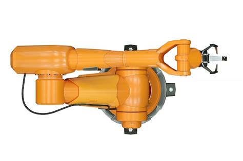 Manipulador De Brazo Robot Naranja Foto Premium