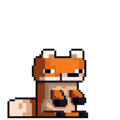 Pixel art made by me, of a Minecraft fox seen, does anyone know how I can sell pixel arts? (not ...