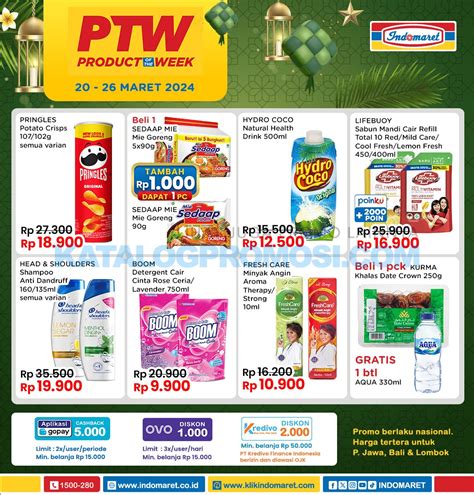 Promo PTW INDOMARET 20 26 MARET 2024