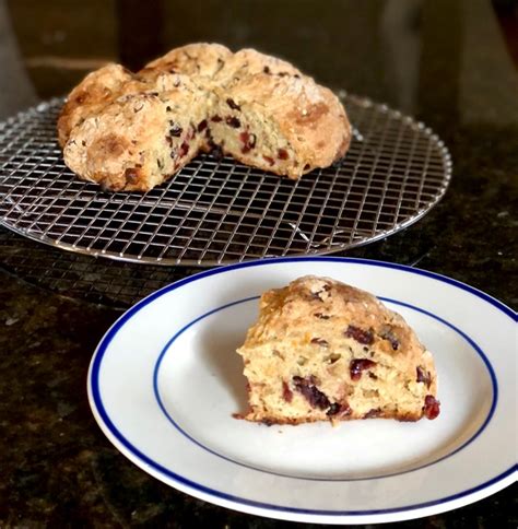 Orange Cranberry Soda Bread With White Chocolate Chunks Recipe Eat