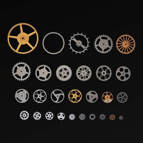 ArtStation - Gears Set v 3 | Resources