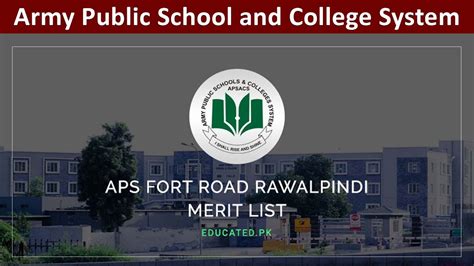 Army Public School And College System Fort Road Rawalpindi Cantt