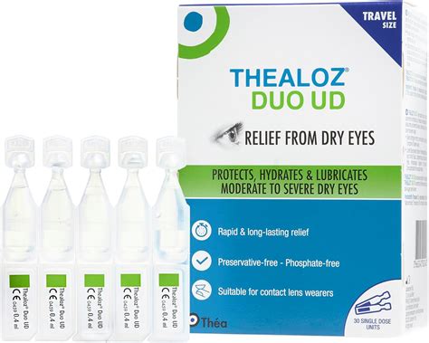 Thealoz Duo Unidose Eye Drops Travel Size Rapid Long Lasting