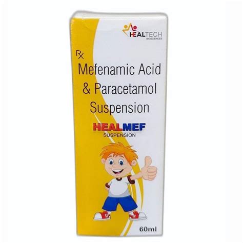 60ml Mefenamic Acid Paracetamol Suspension At Rs 50 Bottle Baddi ID