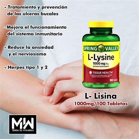 L Lisina L Lysine Mg Tabs