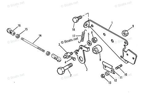 Mercury Outboard 25hp Oem Parts Diagram For Throttle Linkage