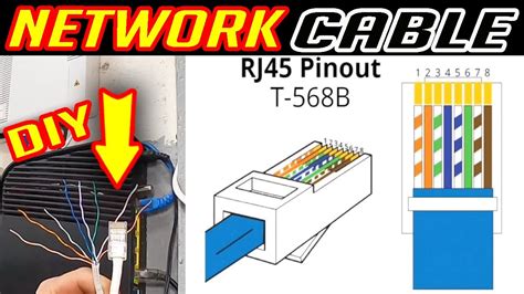 How To Install New Connector End On Network Cable Cat5 Cat5e Cat6 Rj45 Youtube