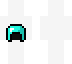 Minecraft Diamond Helmet Pixel Art