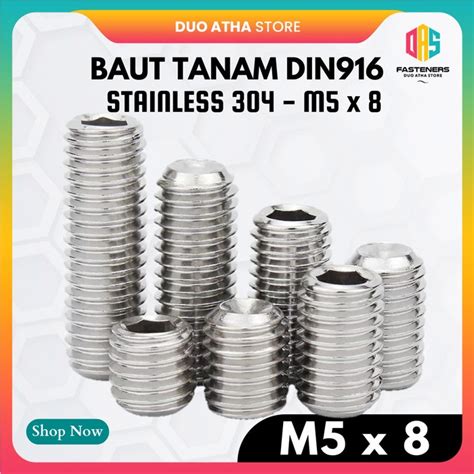 Jual Baut Tanam L M5 X 8 L Set Socket M5x8 Stainless SS304 Shopee