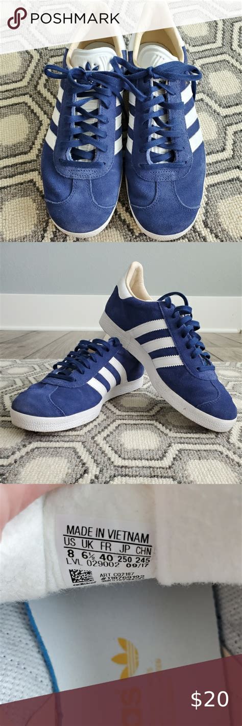 Adidas Blue Suede shoes - Women's 8 | Suede shoes women, Blue adidas ...