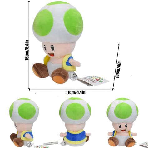 Toad Toadette Mushroom Mario Bros Plush Toys Luigi Cat Rosalina