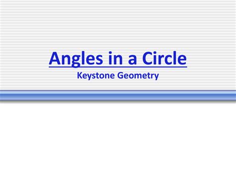 Circle Angles