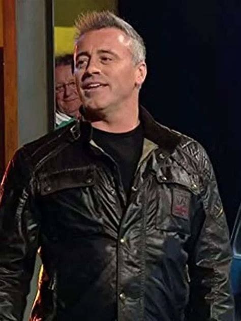 Top Gear Matt Leblanc Black Leather Jacket Celebrity Leather Jackets Store