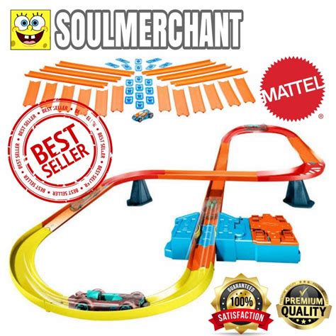 Hot Wheels Track Builder System Track Loop Curve Ramp Jump Set Original Shopee Singapore