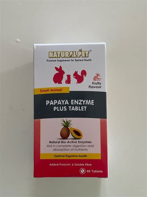 NATURAL PET PAPAYA ENZYME TABLET Pet Supplies Pet Food On Carousell