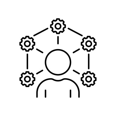 Ability Line Icon Job Employee Training Talent Skill Linear Pictogram