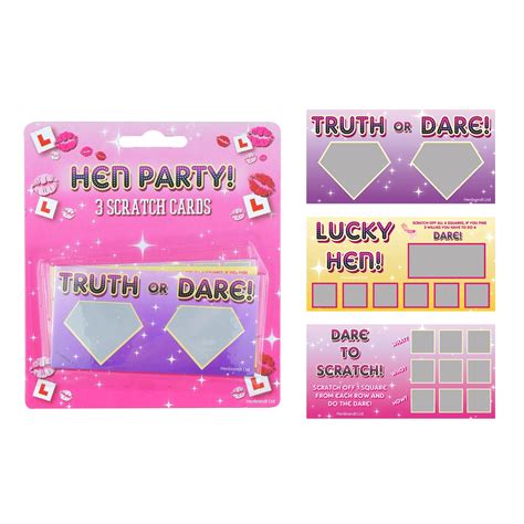 Hen Party Scratch Card Game | Pack of 3 | at Hen Party Superstore