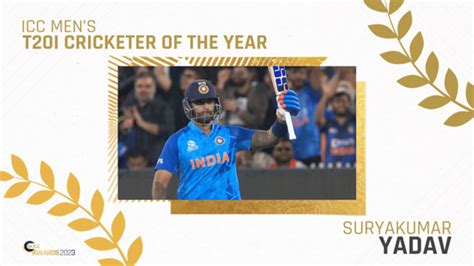 Suryakumar Yadav named ICC T20I Player of the Year | Cricket News ...