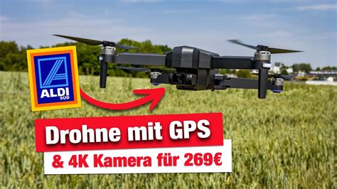 Aldi Drohne für 269 Euro mit GPS 4K Kamera Unboxing Erster Flug