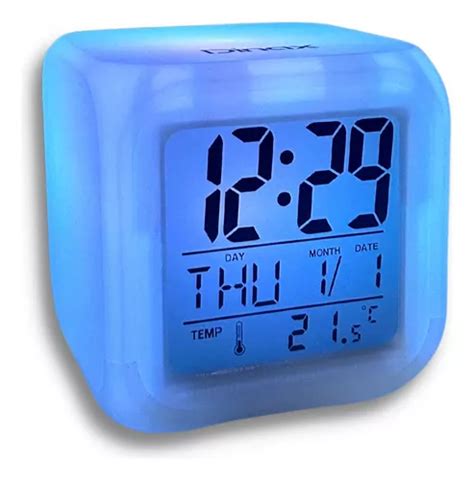 Reloj De Mesa Digital Dinax Dx Cuberel Color Blanco V Mercadolibre