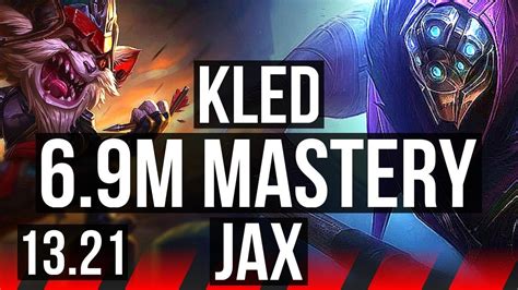 Kled Vs Jax Top M Mastery Solo Kills Euw Master