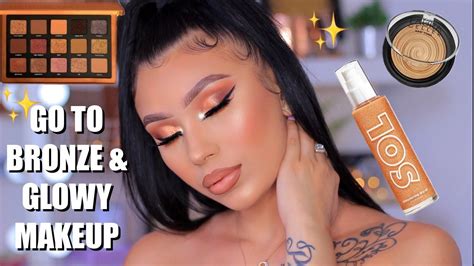 GRWM ULTIMATE BRONZE GLOWY GLAM MAKEUP TUTORIAL YouTube