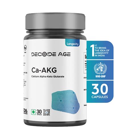 Decode Age Ca AKG Supplement Calcium Alpha-Ketoglutarate Improve ...