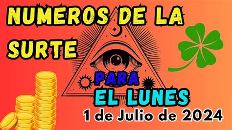 NUMEROS De La SUERTE Para El LUNES 1 Julio Del 2024 CRUZ Y PIRAMIDE