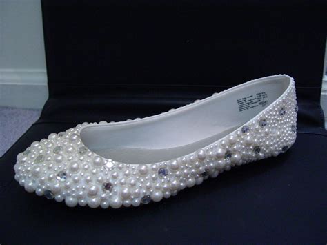 Hand Made Wedding Rhinestone Flats Shoes