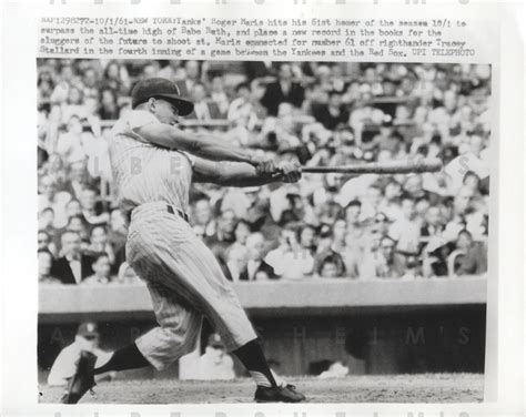 Lot Detail Roger Maris The Historic 61st Home Run Iconic Shot