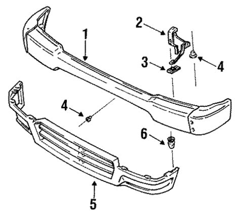 Genuine OEM Bumper Components Front Parts For 1995 Toyota 4Runner