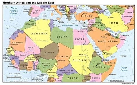 Southwest Asia And North Africa Political Map - Windy Kakalina