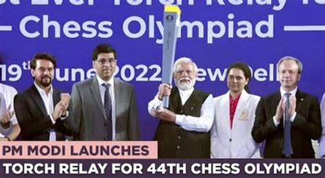 Pm Launches Historic Torch Relay For 44th Chess Olympiad Spoindia