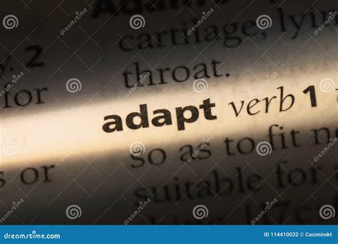 adapt stock photo image  concept definition info