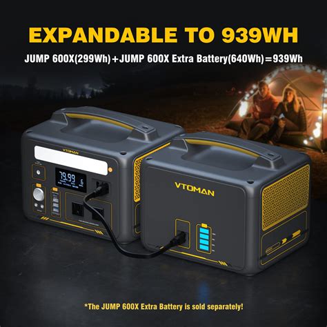 Vtoman 600w Portable Power Station Lfp Battery Powered Generator With