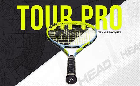 HEAD Tour Pro Tennis Racket - Pre-Strung Head Light Balance 27 Inch ...