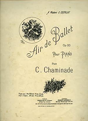 Air De Ballet Pour Piano Op 30 Vintage Piano Sheet Music By C