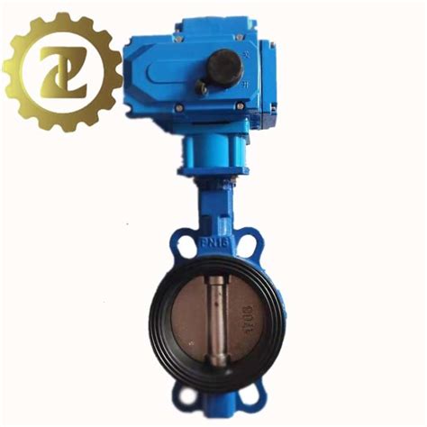 Electric Actuator Epdm Ptfe Seated Wafer Butterfly Valve Electric