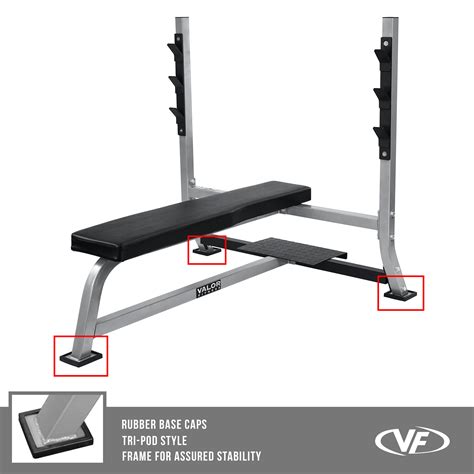 Olympic Bench With Spotter Stand Valor Fitness Bf 7