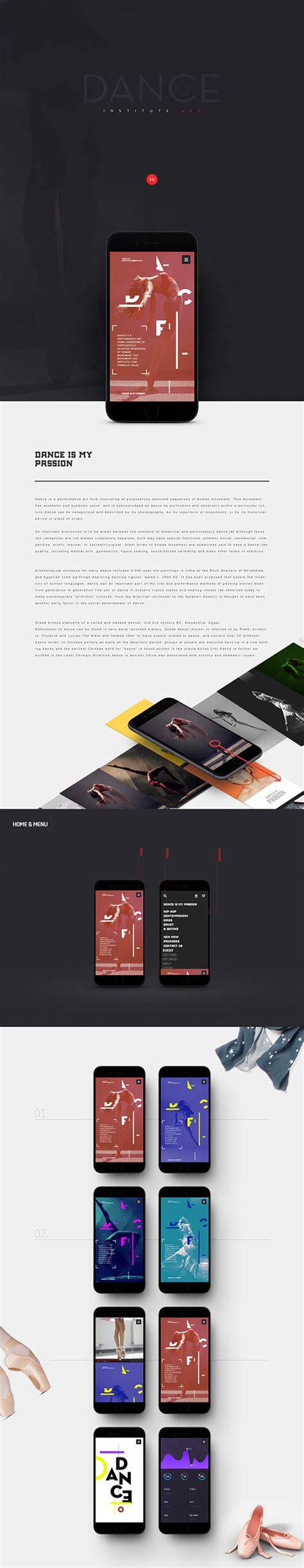 Dance is my passion - app on Behance