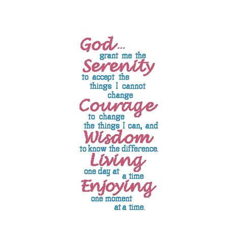 All Stitches Serenity Prayer Cross Stitch Patterns Pdf On Storenvy