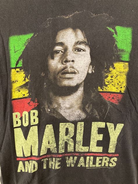 Bob Marley And The Wailers Band Tee Small Black Reggae Gem