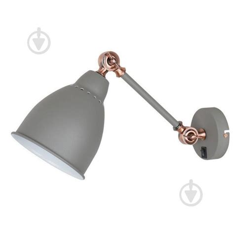 ᐉ Бра Arte Lamp настінне Arte Braccio 1x60 Вт E27 сірий • Краща ціна в ...