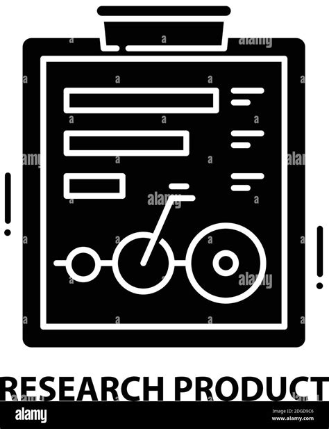 Research Product Icon Black Vector Sign With Editable Strokes Concept