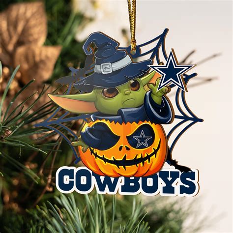 Dallas Cowboys Halloween 1-sided Wooden Ornament GTS009955